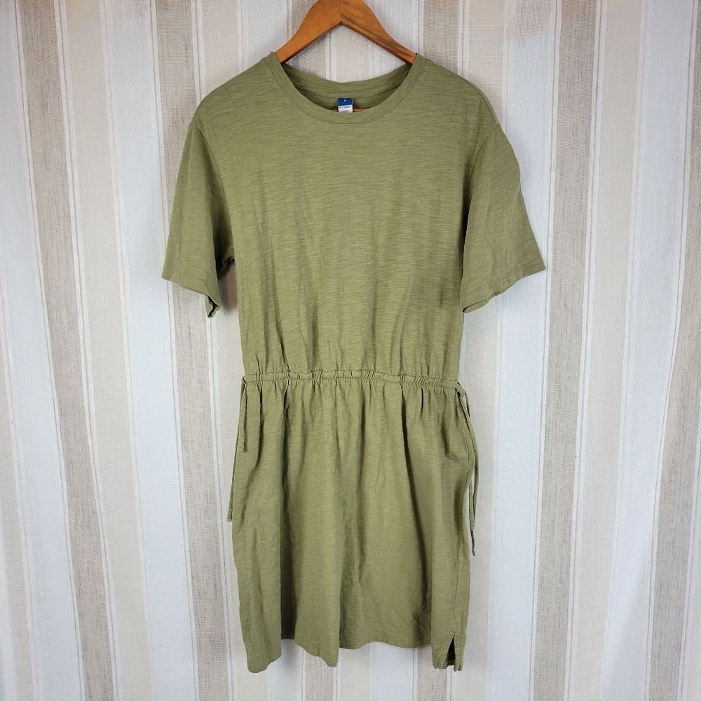 Old Navy 100% Cotton Sundress Mini Dress Green‎ Size Small